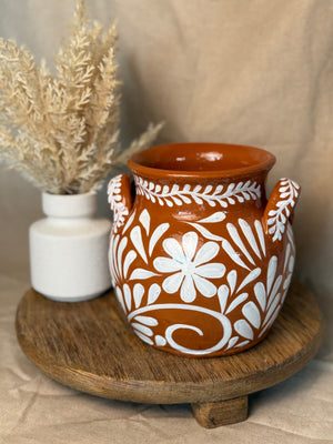 Florero Flores Blancas