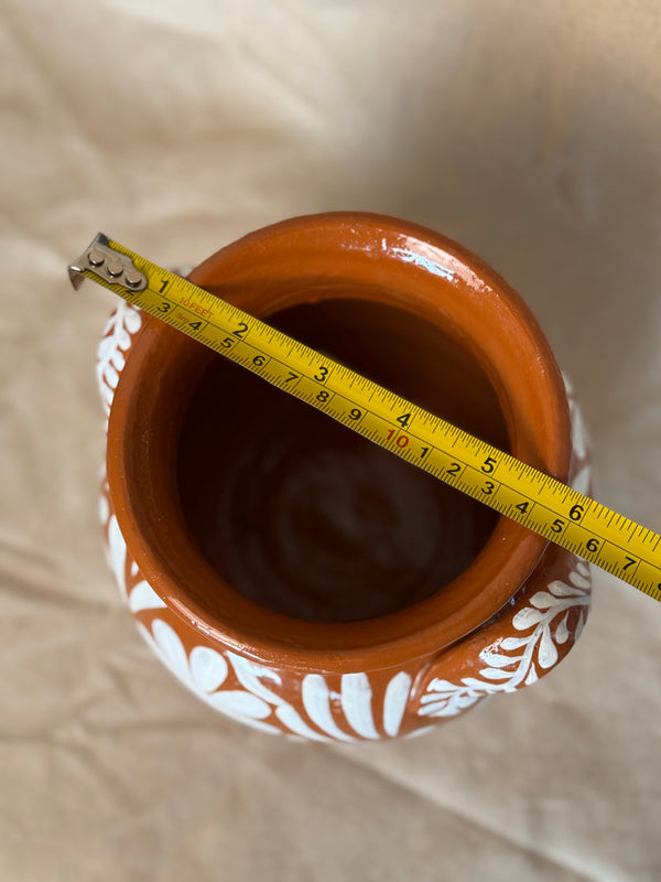 Florero Flores Blancas