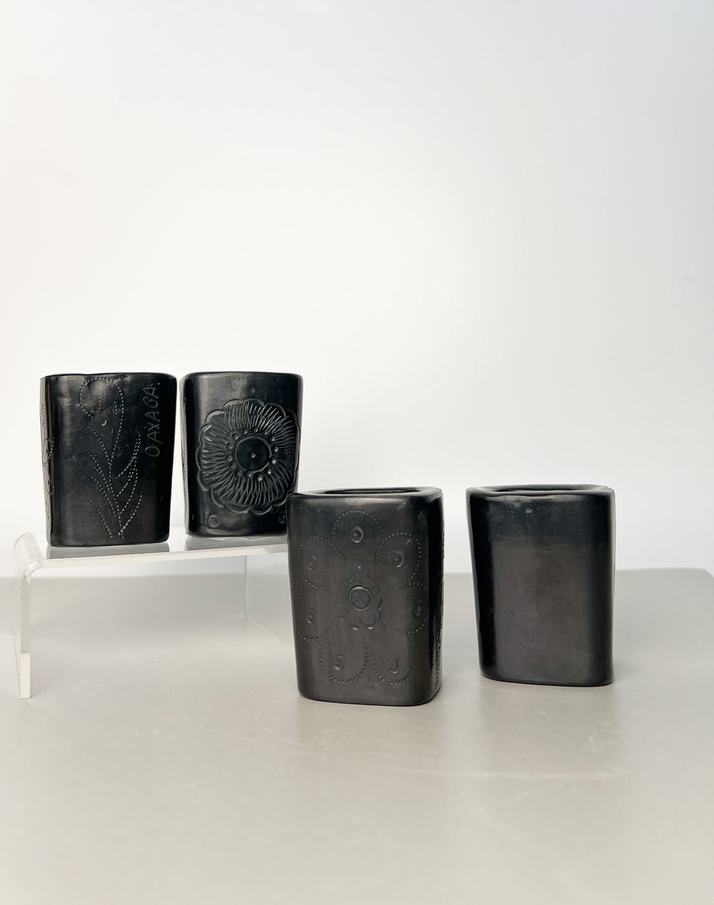 Tequilero Cuadrado Barro Negro