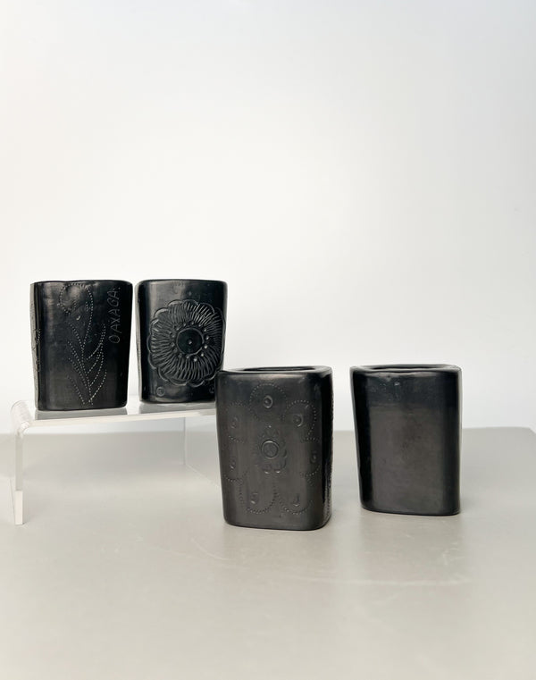 Tequilero Cuadrado Barro Negro