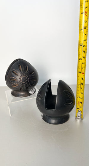 Servilletero Chico Barro Negro