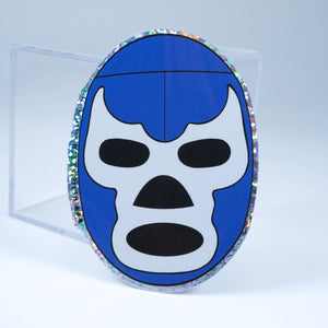 Blue Demon Mask Sticker