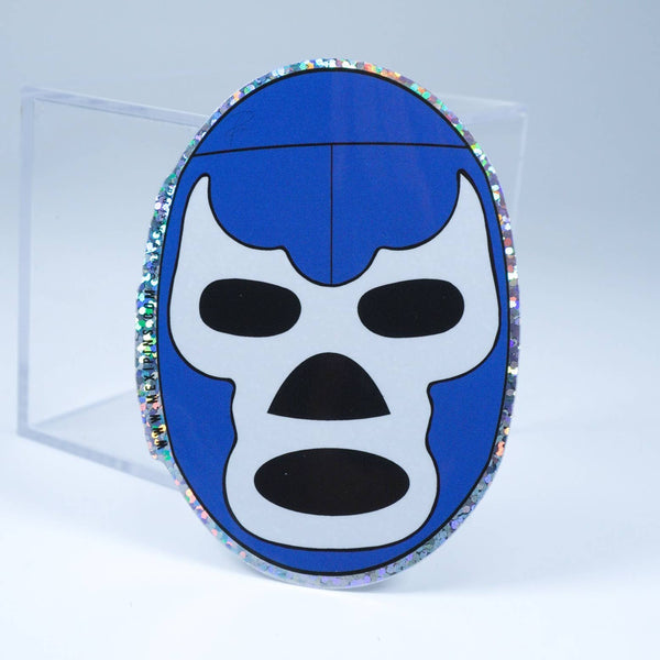 Blue Demon Mask Sticker