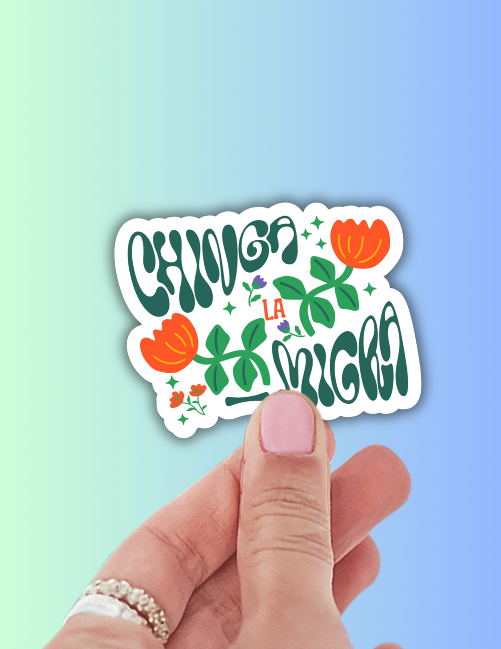 Chinga la migra Sticker