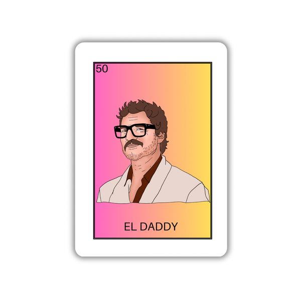 Pedro Pascal Loteria Sticker