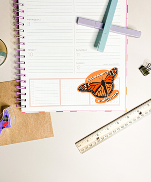 Inmigrantes Mariposa Sticker