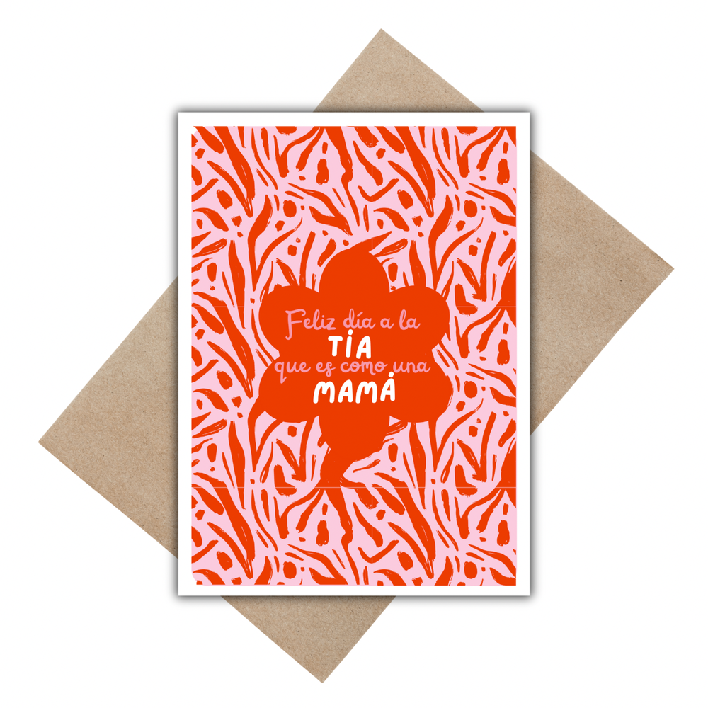 Feliz día tía Greeting Card