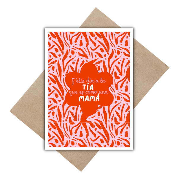 Feliz día tía Greeting Card