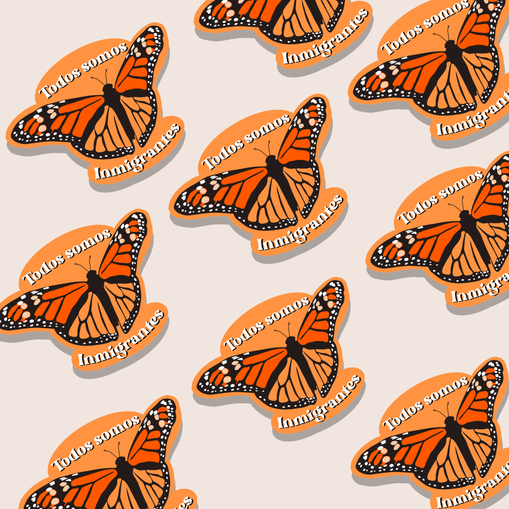 Inmigrantes Mariposa Sticker