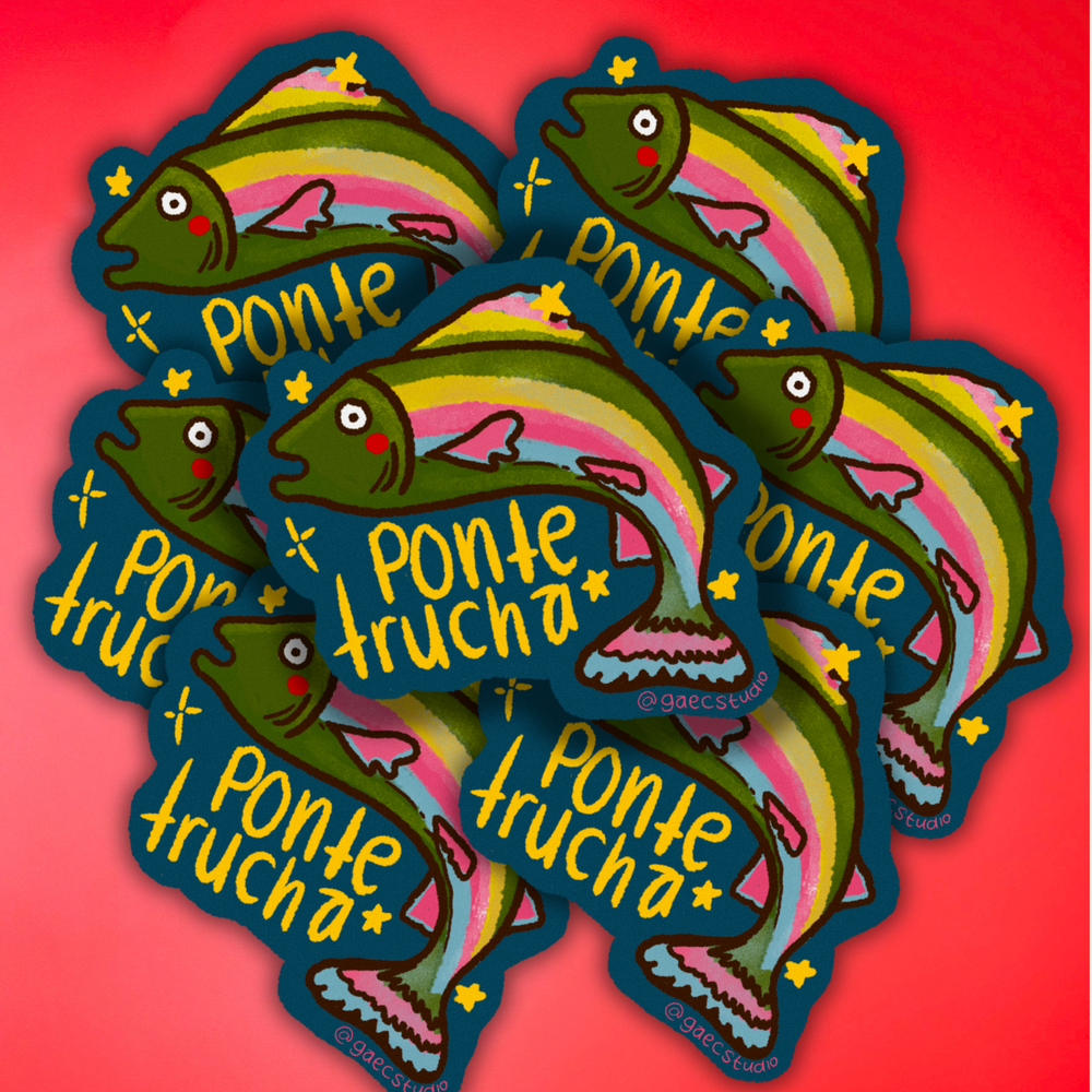 Ponte trucha Sticker 